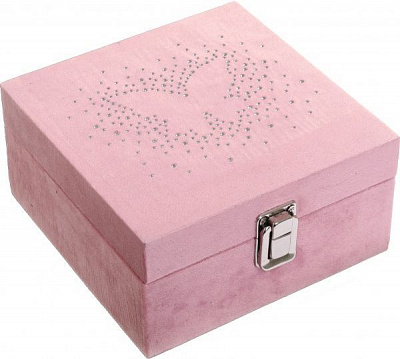 Скринька Метелик пудровий 16x16x8 см