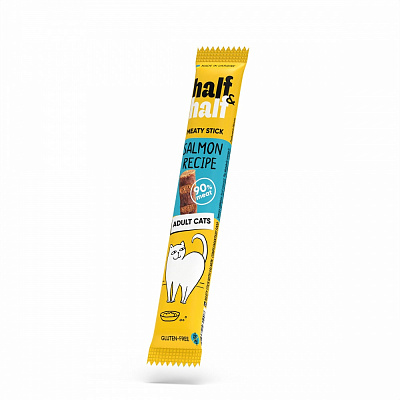 Ласощі для котів Half&Half м'ясні палички лосось 5 г