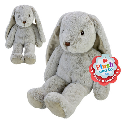Мягкая игрушка Plush and Co Зайка 20х16х42 см дымчатый серый PLC25061