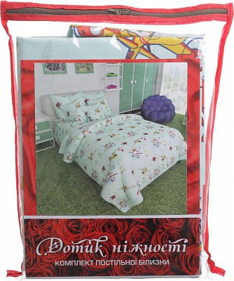 Комплект постельного белья Україна Вертолет зеленый 