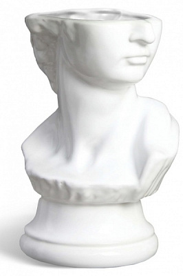 Ваза керамическая Rezon Давид V016Х01 24 см белый 