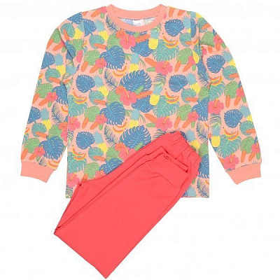 Піжама для дівчаток Татошка 011302троп р.128 мульті