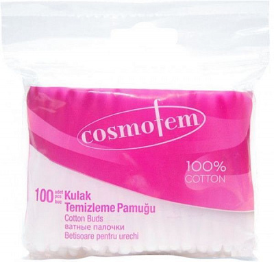 Ватные палочки Ipek Cosmofem 100 шт. (мягкая)