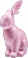 Фігурка декоративна Зайченя рожеве 18 см 947-011 Lefard