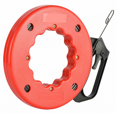 Протяжка для кабелю Electraline з органайзером металева 10 м 3 мм x 1,3 мм 25 см O червона