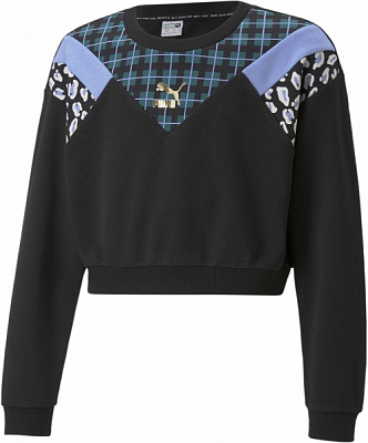 Світшот Puma CLASSICS 90 S PREP CREW TR G 67031701 р. 152 чорний