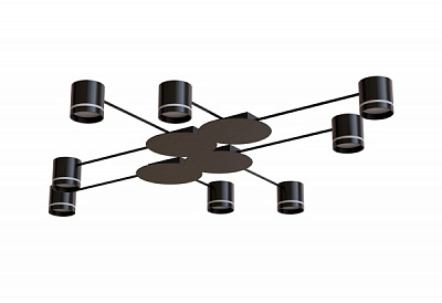 Люстра потолочная Hopfen STARK CL-8/4-133 8xGX53 черный 