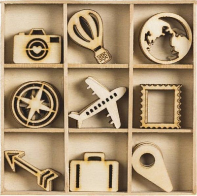 Набор мини-заготовок Путешествие 10,5х10,5 см 2118521040 45 шт. Knorr Prandell