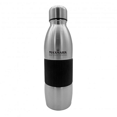 Термобутылка Classic 500 мл серебряный MK-BTL5500BK Maxmark