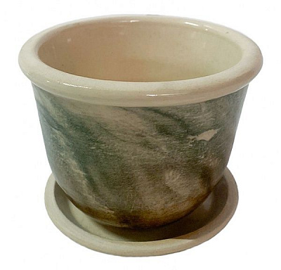 Горшок Бутон мрамор 0,3 л 