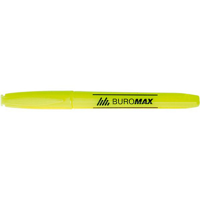 Маркер Buromax Jobmax текстовый желтый
