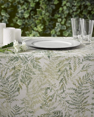 Скатертина Helechos 150x350 см бежевий із малюнком Atenas Home