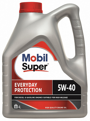 Моторна олива синтетична Mobil Super Everyday Protection 5W-40 4 л (157968)
