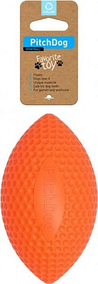 Игрушка для собак PitchDog мяч для апортировки d 9 см оранжевый