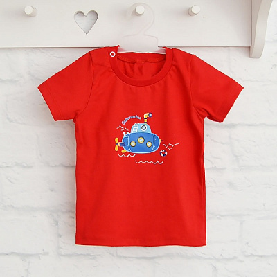 Футболка детская для мальчиков Blanka р.98 красный 110268 