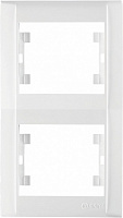 Рамка двомісна Makel Defne вертикальна білий 42001707