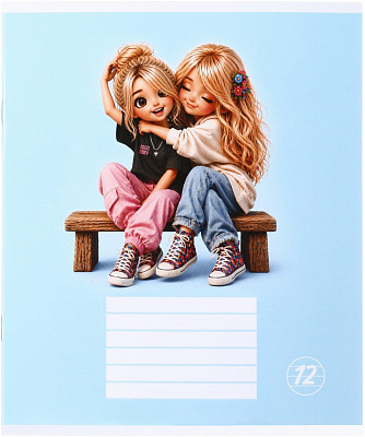 Зошит шкільний Girlfriends_26 12 аркушів у лінію Nota Bene