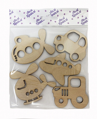 Набір чипбордів Транспорт 5 шт. Аплі-Краплі