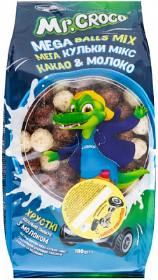 Шарики Золотое зерно Мега Микс с какао и молоком 180 г (4820235880729) 