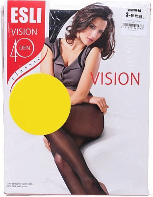 Колготки женские ESLI Vision Classic р. 3 40 den nero 2 пар 