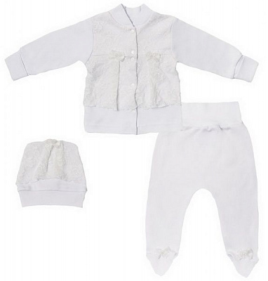 Комплект Габби Кружевашка ясельный белый р.62 