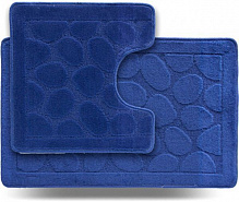 Набір килимків Dariana Little 45x71 + 45x43 Каміння,синій