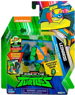 Фігурка TMNT серії «Еволюція Черепашок-Ніндзя» з бойовим панциром - ЛЕОНАРДО (12 cм)