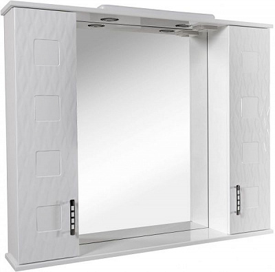 Дзеркало з шафкою Aqua Rodos Ассоль 100