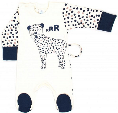 Человечек Baby Veres Leo р.56 молочный/синий 