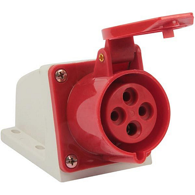 Розетка силовая с заземлением  TAREL (e.socket.pro.4.16) 3p+PE (114) синий p012004