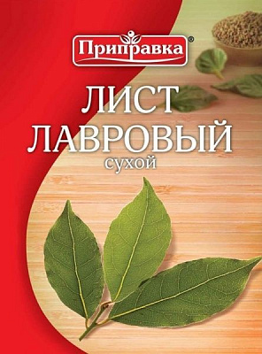 Лист лавровый 10 г Приправка (4820039290397) 