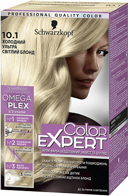 Крем-фарба для волосся Schwarzkopf Color Expert 10-1 холодний ультра світлий блонд 166,8 мл