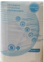 Пелюшки одноразові Essenta+ гігієнічні 30 шт. 60х90 см білий 