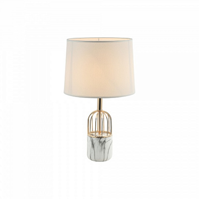 Настольная лампа Vio Concept by LUCEA Solen small 1x40 Вт E27 белый/французское золото 80410-01-TS1-SW 