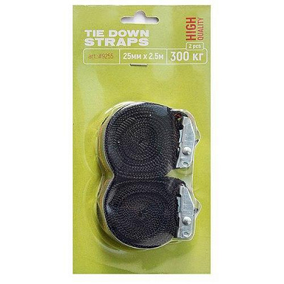 Стяжка для крепления груза 9255 2 шт. 25мм х 2.5м 300 кг