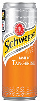 Безалкогольный напиток Schweppes сильногазированный сокосодержащий Tangerine 0,33 л 