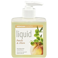 Мило рідке Sodasan Liquid Peach-Olive 300 мл