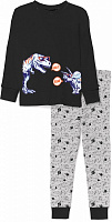 Пижама для мальчиков KOSTA р.122–128 черный/серый 2199-2 