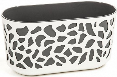 Горшок Lamela Дует 400 овальный кремовый 