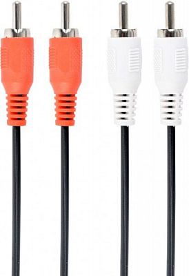 Кабель Cablexpert 1,8 м чорний (CCA-2R2R-6) 2 RCA-2RCA