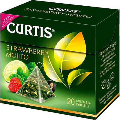Чай зеленый Curtis Strawberry Mojito 34 20x1.7