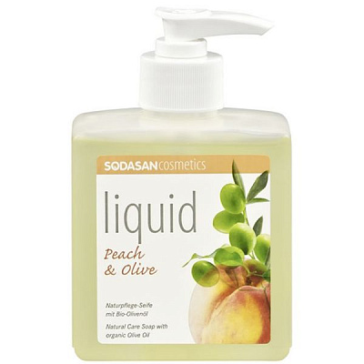 Мыло жидкое Sodasan Liquid Peach-Olive 300 мл