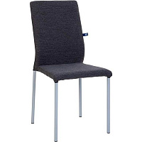 Стілець обідній Nowy Styl NIK ALU (BOX-4) (CH) GD-8 алюміній/темно-сірий