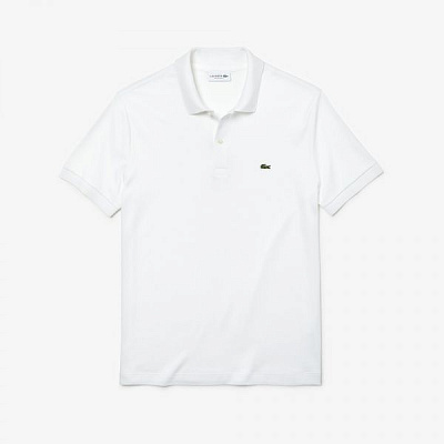 Поло Lacoste SHORT SLEEVED RIBBED COLLAR SHIRT DH2050001 3 білий