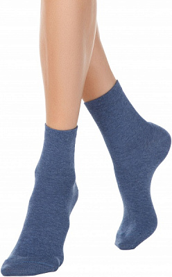 Шкарпетки жіночі Conte бавовняні Classic 7С-22СП 000 р.25 джинс