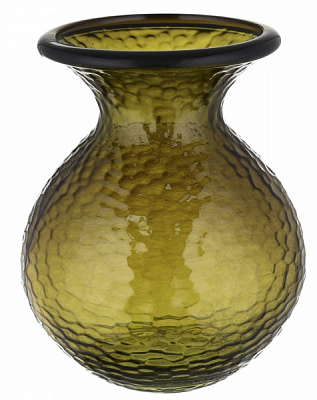 Ваза San Miguel PARADISE D20 см стекло 24,5 см хаки 