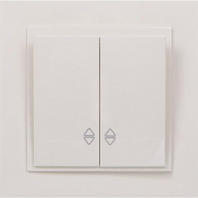 Вимикач прохідний двоклавішний Mono Despina без підсвітки 10 А 250В кремовий 102-170023-111