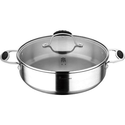 Сотейник с крышкой 4.5 л 28 см BGMP-1594 Foodies Bergner