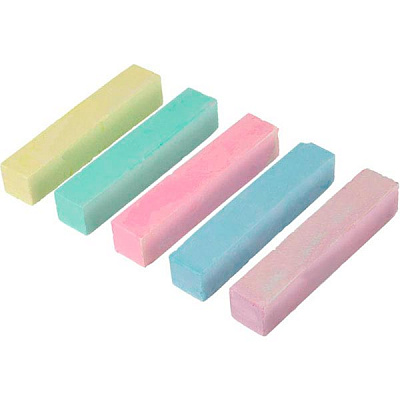 Мел школьный МАКСИ 19x19x100 мм 19 шт. 6 цветов