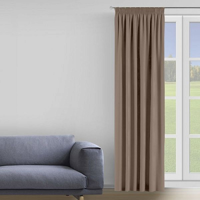 Штора Soft 200х275 см коричневый Decora